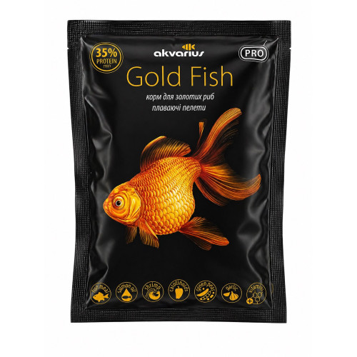 Корм для аквариумных рыб Аквариус Золотая рыбка (Gold Fish menu) - 40 г