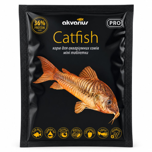 Корм для аквариумных рыб Аквариус Меню для сомов (CatFish menu) - 40 г
