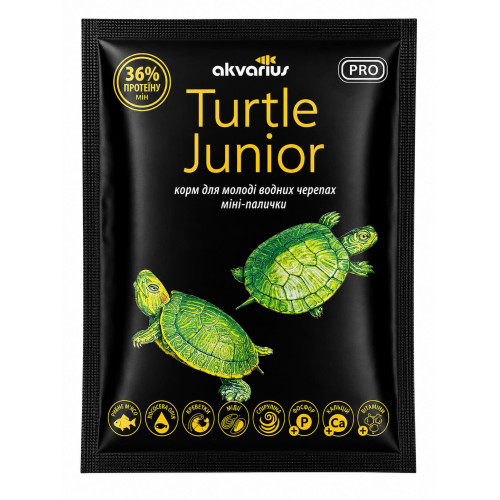 Корм для водоплавних черепах Акваріус Юніор Черепахи меню (Junior Turtle menu) - 40 г