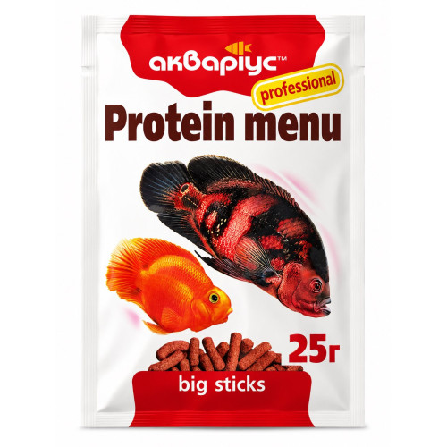 Корм для аквариумных рыб Аквариус Протеин меню (Protein menu) - 25г