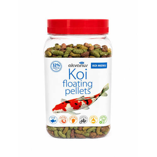 Корм для ставкових риб Аквариус Коі меню, плаваючі пелети (Koi menu floating pellets) - 600 мл (200г)