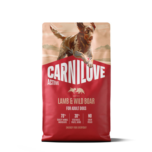 Корм сухий Carnilove Active Lamb & Wild Boar для собак ягня і дикий кабан 4 кг