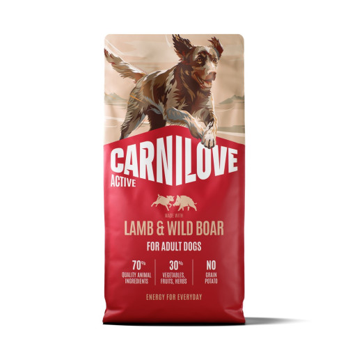 Корм сухой Carnilove Active Lamb & Wild Boar для собак ягненок и дикий кабан 12 кг