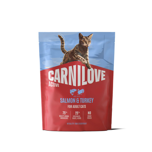 Корм сухой Carnilove Active Salmon & Turkey для кошек лосось и индейка 400 г
