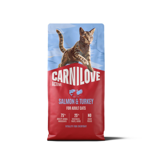 Корм сухой Carnilove Active Salmon & Turkey для кошек лосось и индейка 6 кг