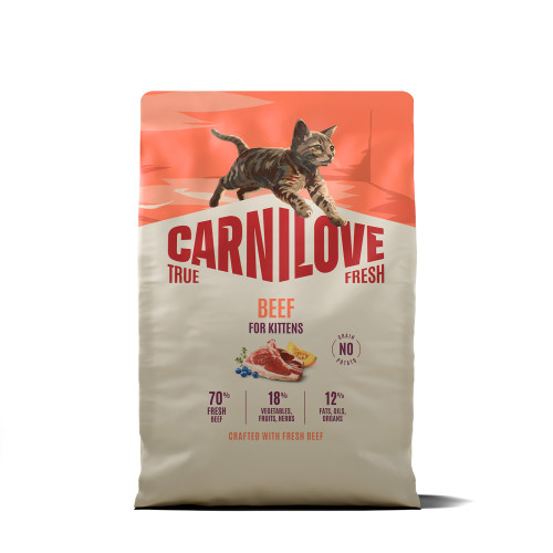 Корм сухой Carnilove True Fresh Beef Kitten для котят говядина 2 кг