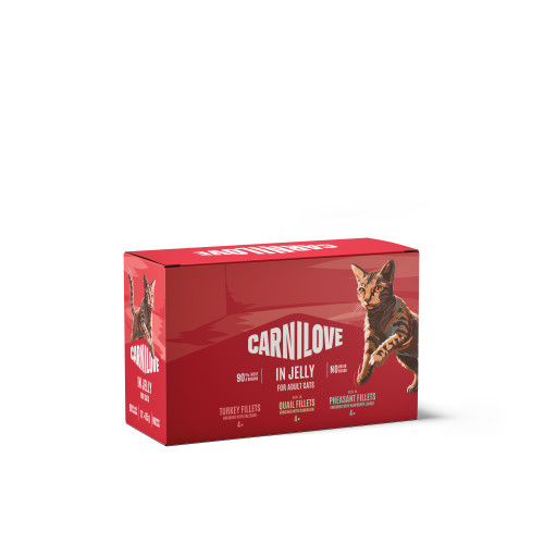 Корм влажный Carnilove Jelly Multipack для кошек в желе в ассортименте 12×85 г