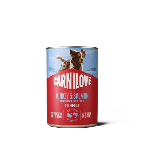Корм влажный Carnilove Salmon & Turkey для щенков паштет лосось и индейка 400 г