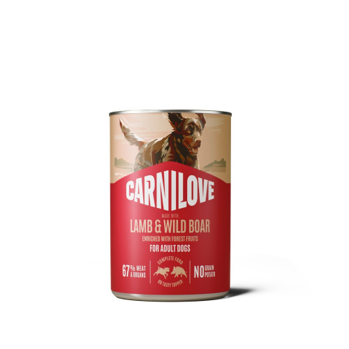 Корм влажный Carnilove Lamb & Wild Boar для собак паштет ягнёнок и дикий кабан 400 г