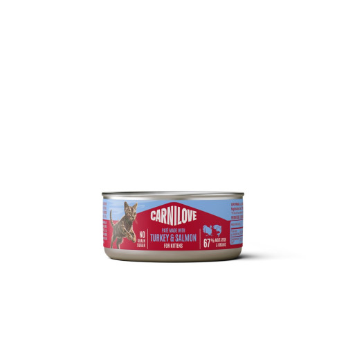 Корм влажный Carnilove Turkey & Salmon для котят паштет индейка и лосось 100 г