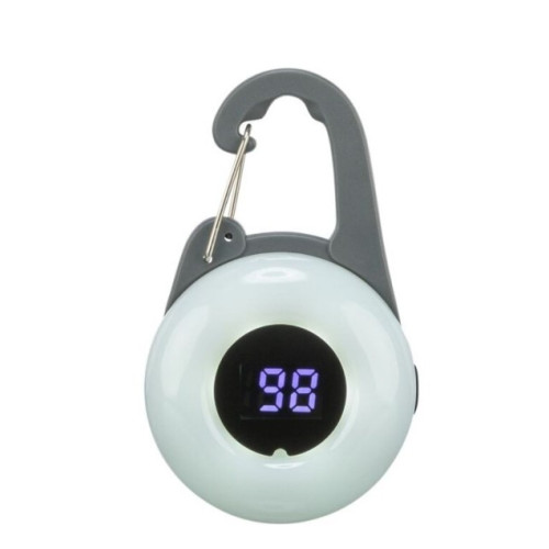 Брелок-фонарик Trixie для ошейника USB, графит, 4х6,5 см