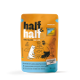Влажный корм для стерилизованных кошек Half&Half с белой рыбой и морковью, кусочки в соусе 85 г