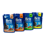 Вологий корм для стерилізованих котів Brit Premium кусочки в соусе з куркою, набір паучів 3+1 - 400 г