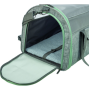 Сумка-переноска для собак і котів Trixie Dillon з поліестеру, сіро-м ятна 33х32х54 см 