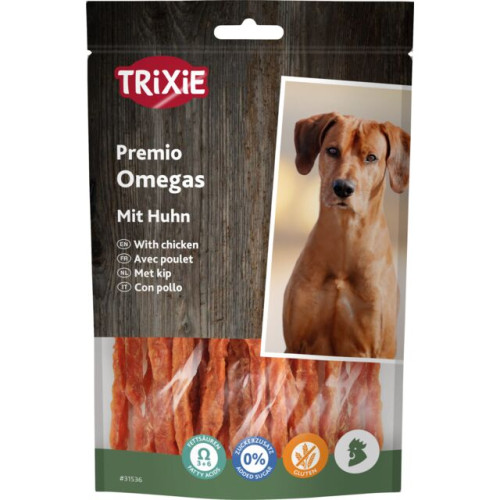 Лакомство для собак Trixie Premio Omega Stripes курица 100 г