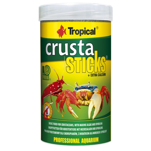 Корм для ракообразных с кальцием (крабы, креветки, раки) Tropical Crusta Sticks — 250 мл (175 г)