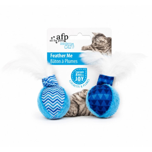 Іграшка для котів All For Paws "Метеор з пір'ям" 4 см