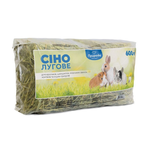 Луговое сено «Природа» для грызунов — 600 г