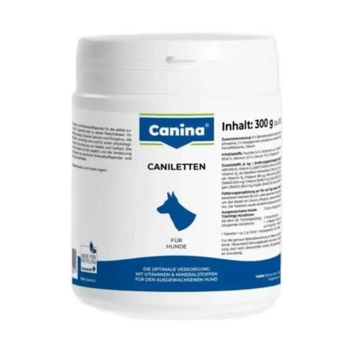 Витаминно-минеральный комплекс Canina Caniletten для взрослых собак 300 г 150 табл.