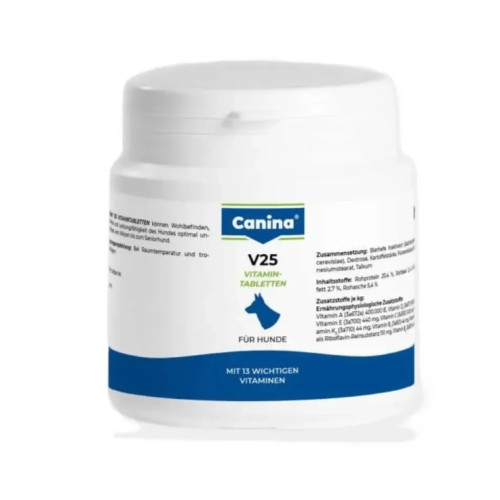 Витаминный комплекс Canina V25 Vitamintabletten для собак 100 г 30 табл.