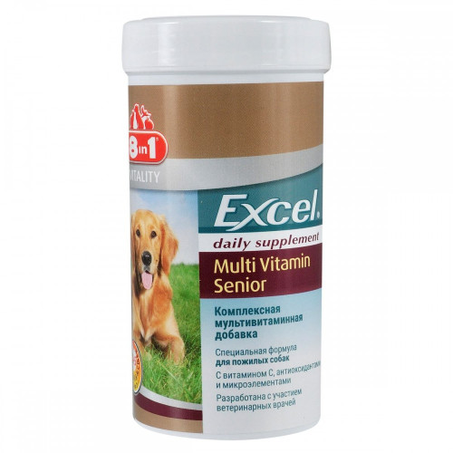 Мультивитаминный комплекс 8in1 Excel Multi Vit-Senior для пожилых собак таблетки 70 шт