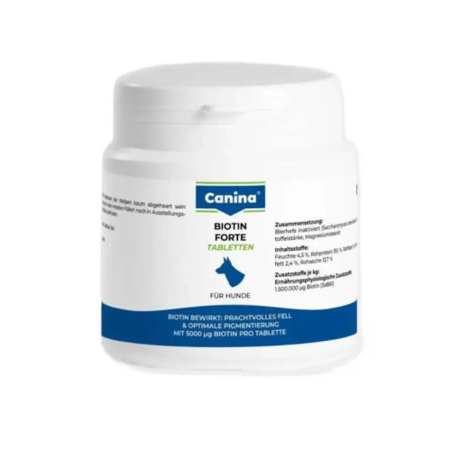Вітамінний комплекс Canina Biotin Forte Tabletten для собак Біотин інтенсивний курс для шерсті 100 г 30 табл. Вітамінний комплекс Canina Biotin Forte Tabletten для собак Біотин інтенсивний курс для шерсті 100 г 30 табл.
