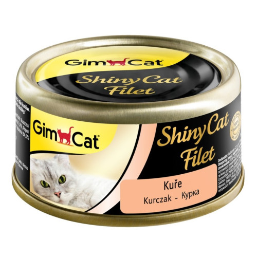 Вологий корм для кішок Gimpet ShinyCat Filet з куркою 70 г