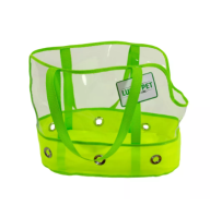 Сумка Неон №0  Lucky Pet, желто - прозрачная 22х32х27см