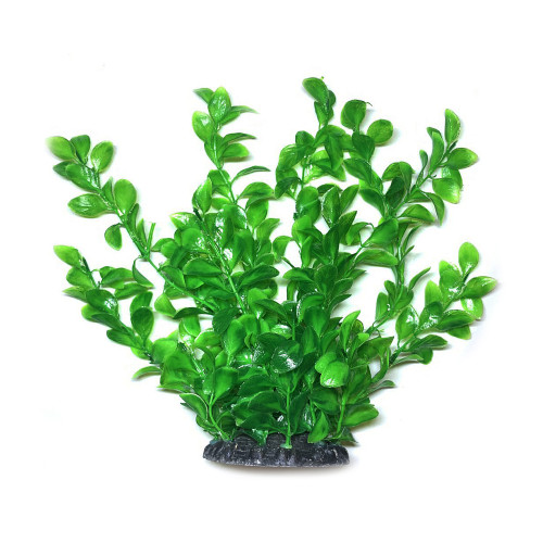 Искусственное растение для аквариума Aquatic Plants "Ludwigia" зеленое пышное 25 см