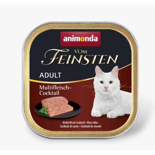 Консерва Animonda Vom Feinsten Adult Multi Meat Cocktail для кошек, мультимясной коктейль, 100 г