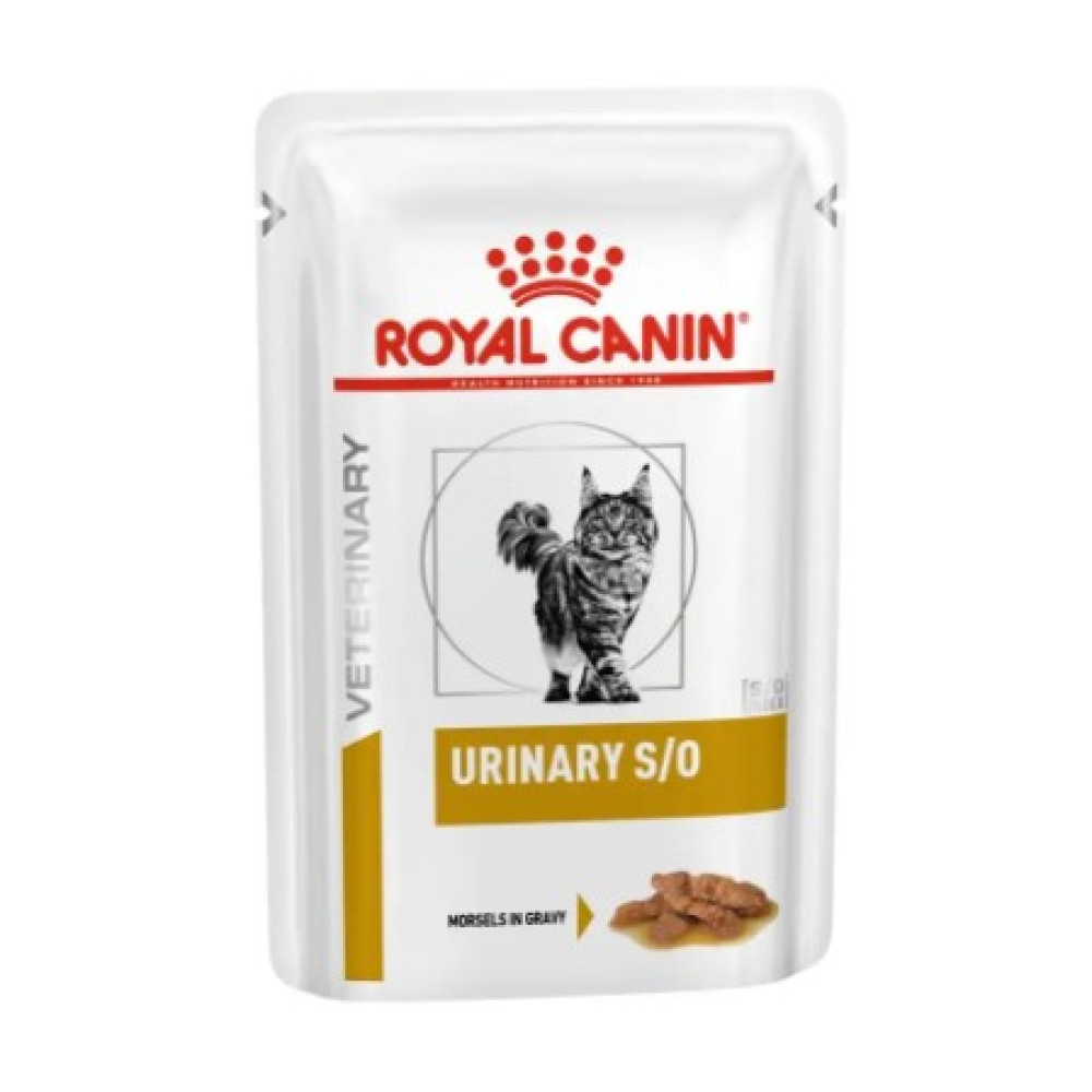 Влажный корм для кошек Royal Canin Urinary S/O Feline Pouches для поддержания мочевыделительной системы 12 шт х 85 г