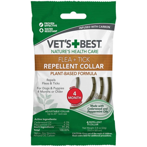 Нашийник від бліх та кліщів для собак Vet's Best Flea Tick Repellent Collar 60 см