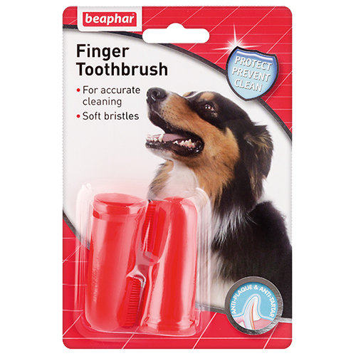 Набор щеток-напальчников для ухода за зубами собак Beaphar 2 шт