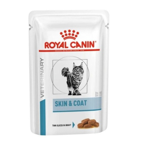 Влажный корм для кошек Royal Canin Skin & Coat Feline Pouches при дерматозе и выпадении шерсти 12 шт х 85 г