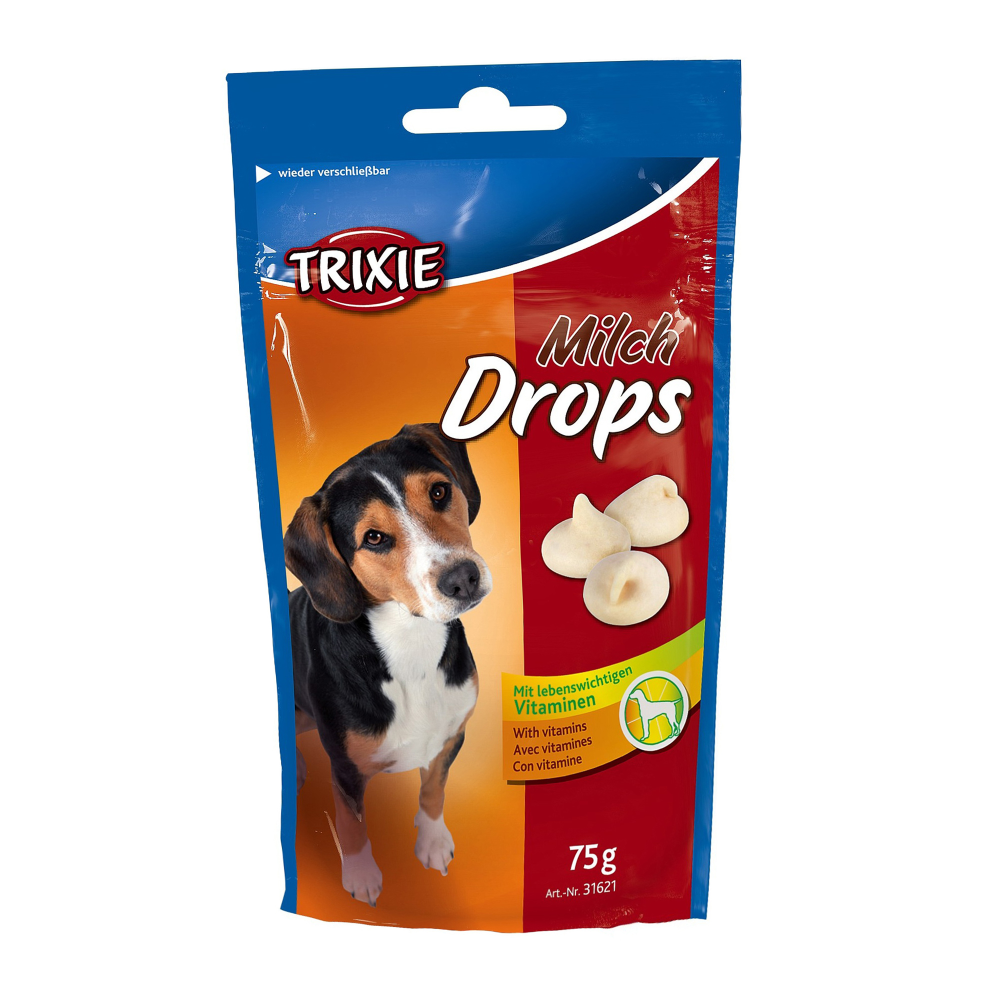 Лакомство для собак Trixie Drops молоко 75 г