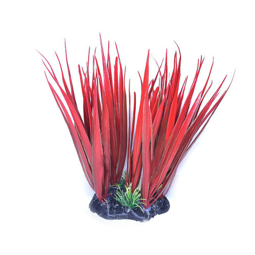 Искусственное растение для аквариума Aquatic Plants "Eleocharis" красное 13 см