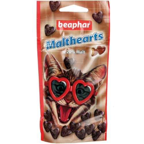 Лакомство для кошек Beaphar Malt-Hearts с добавлением Мальт-пасты 150 шт