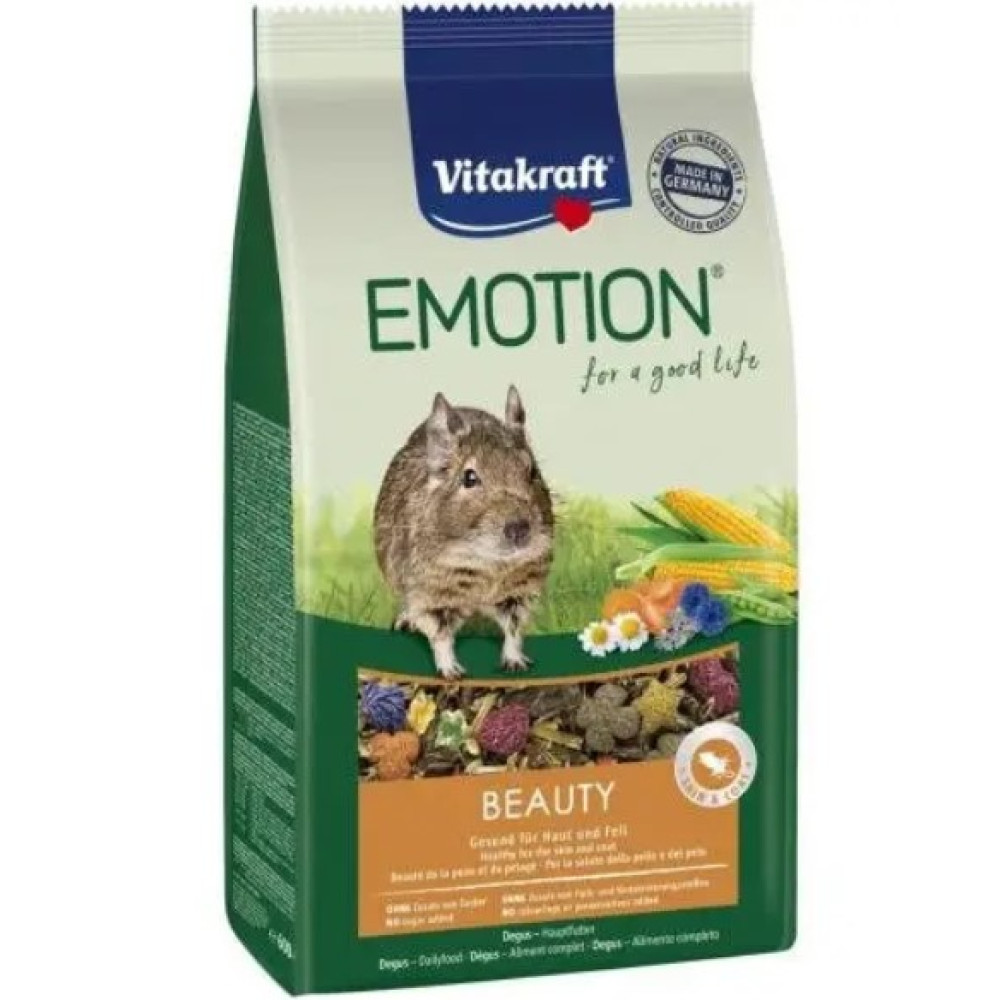 Корм для дегу Vitakraft «Emotion Beauty Selection» (для кожи и шерсти), 600 г