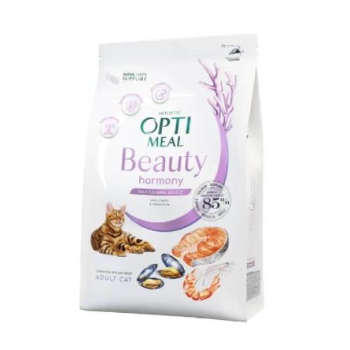 Сухий корм для кішок Optimeal Beauty Harmony із заспокійливим ефектом (морепродукти) 1.5 (кг)