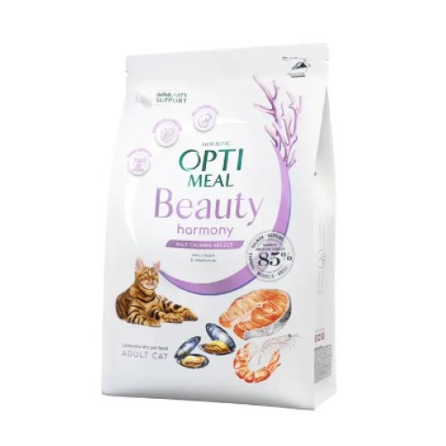 Сухой корм для кошек Optimeal Beauty Harmony с успокаивающим эффектом (морепродукты) 1.5 (кг)