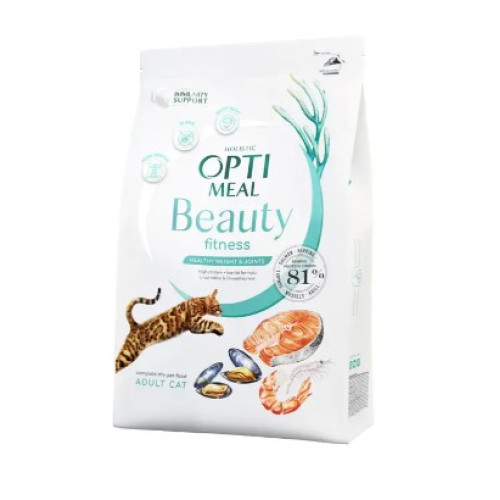 Сухий корм для кішок Optimeal Beauty Fitness (морепродукти) 1.5 (кг)