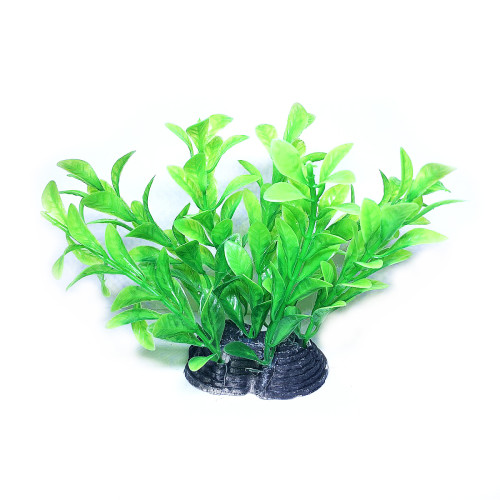 Искусственное растение для аквариума Aquatic Plants "Ludwigia" зеленое 10 см