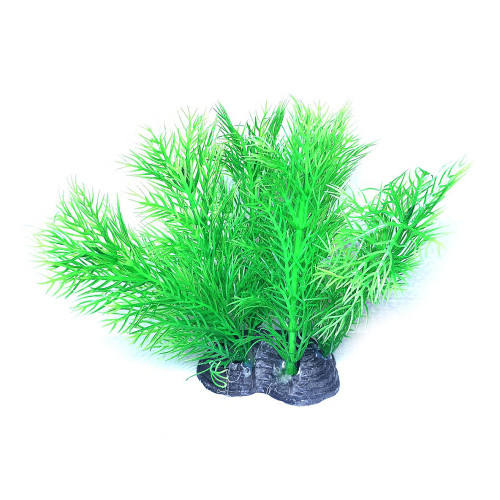 Искусственное растение для аквариума Aquatic Plants "Foxtail" зеленое 10 см