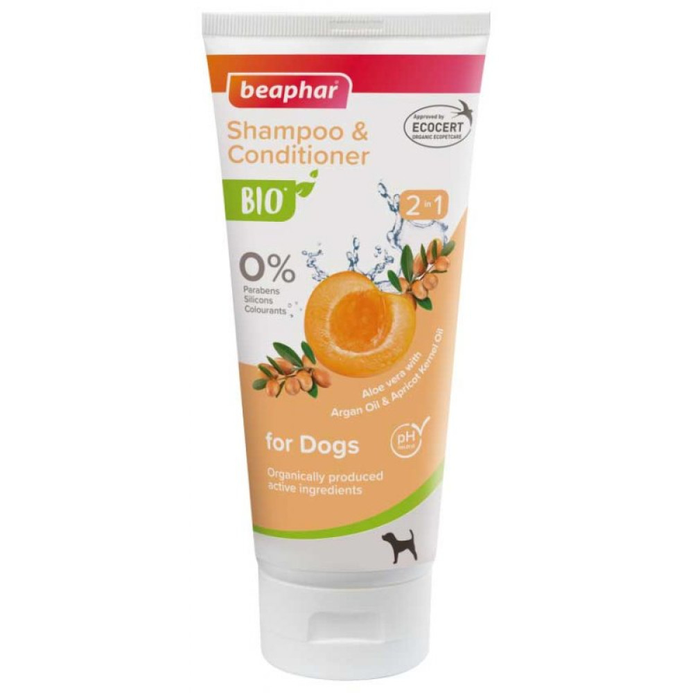 Французский шампунь-кондиционер Beaphar Bio Shampoo 2 in 1 для собак 200 мл