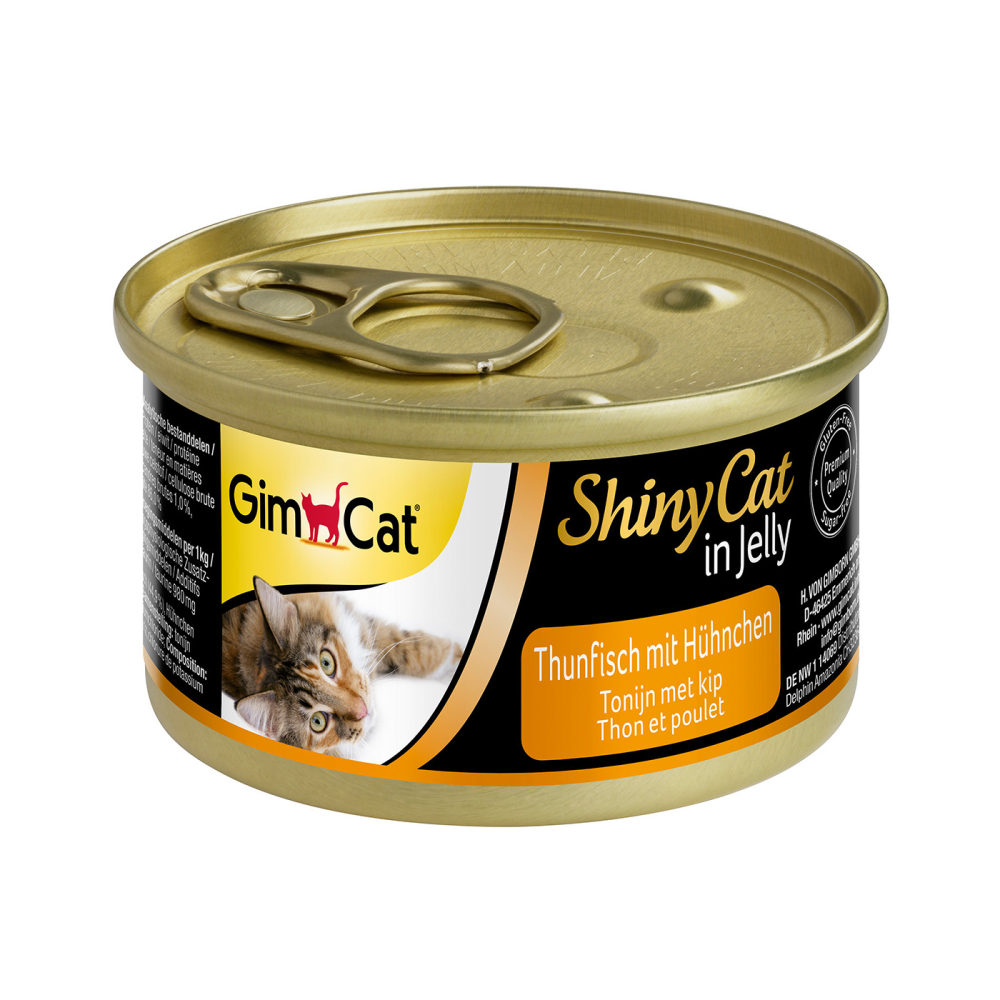 Влажный корм для кошек Gimpet ShinyCat с тунцом и курицей 70 г