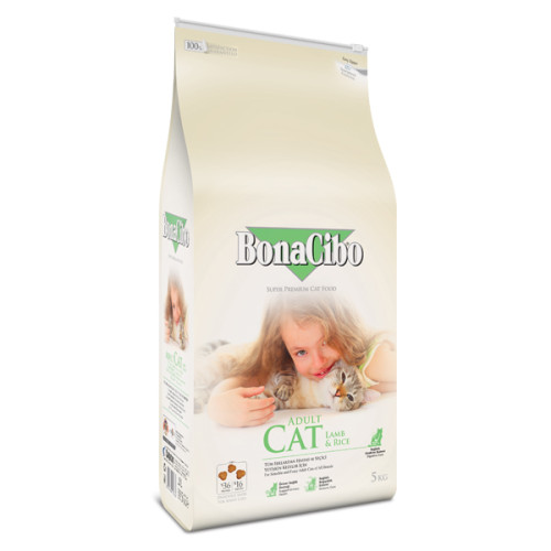Сухий корм для кішок BonaCibo Cat Adult Lamb & Rice 5 (кг)