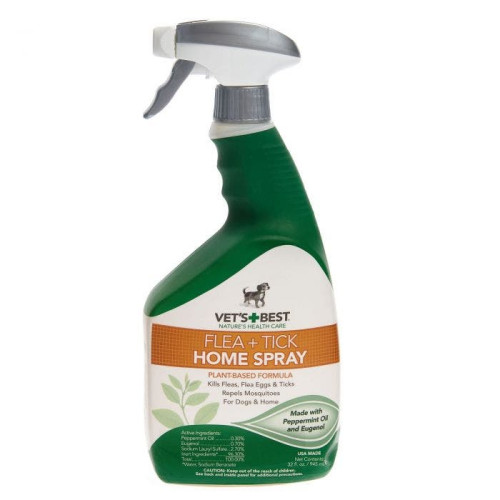 Спрей від бліх, кліщів та москітів для собак та дому Vet's Best Flea & Tick Home Spray 945 мл