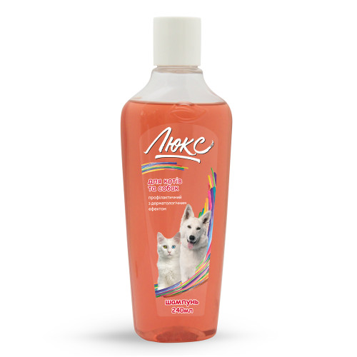 Шампунь для кошек и собак "Люкс" с дерматологическим эффектом Природа 240 мл