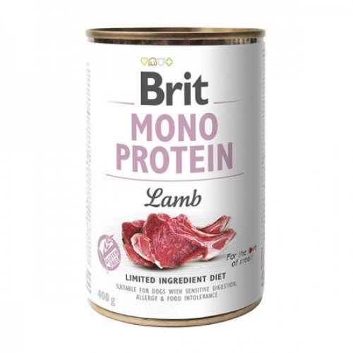 Влажный корм для собак Brit Mono Protein Dog ягненок 400 г