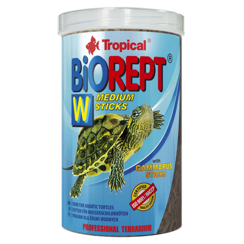 Корм для водоплавних черепах Tropical Biorept W, 1000мл/300г.